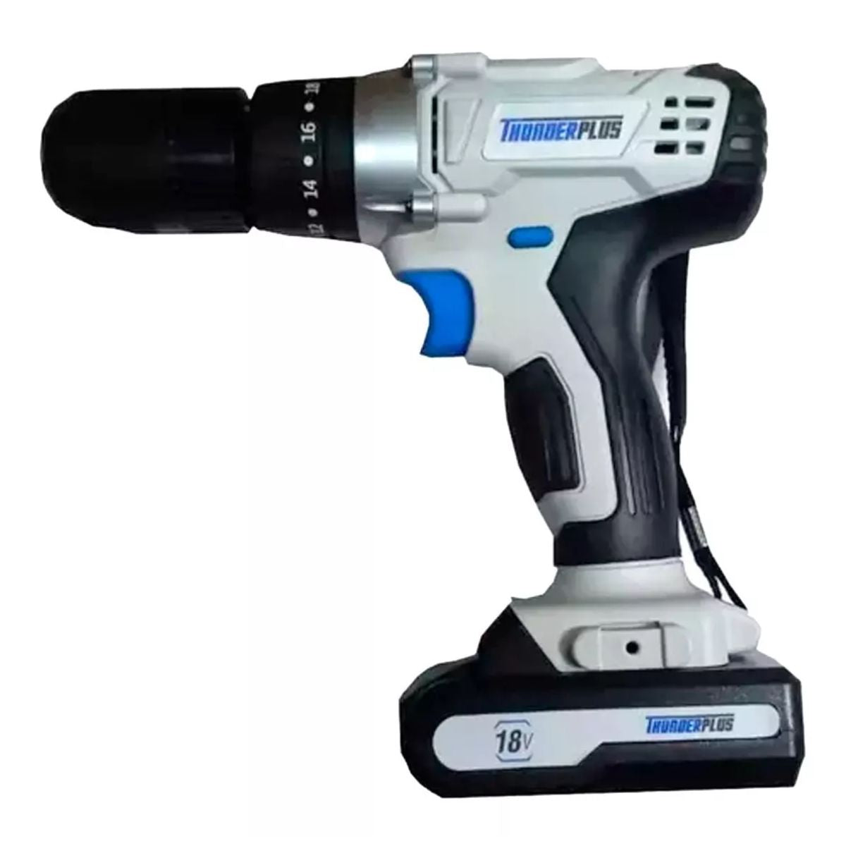 Taladro Atornillador Percutor Inalambrico 2 Baterías 13 Mm frente