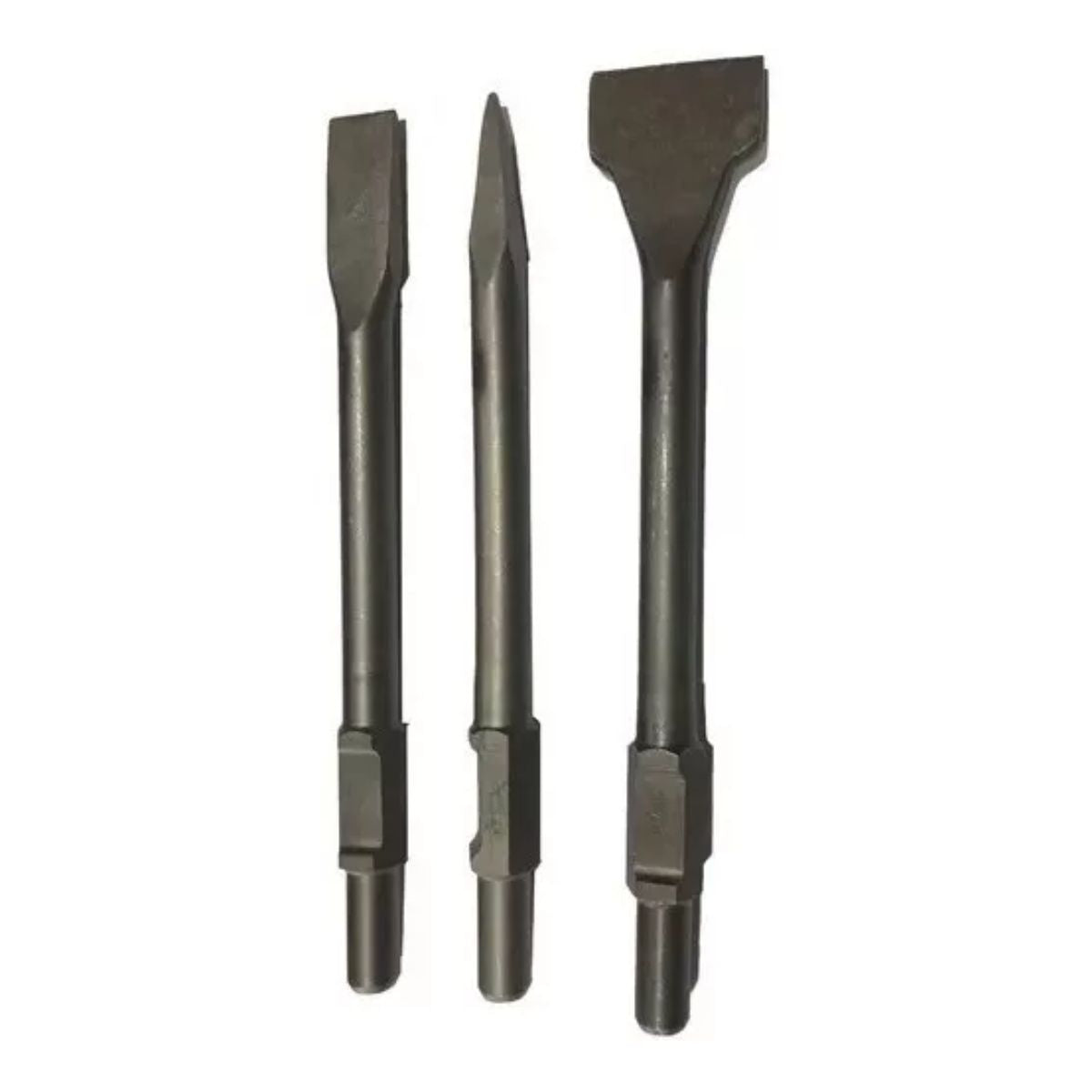 Set 3 Cinceles Hexagonal Punta Planos 410mm Phk30 Barovo frente
