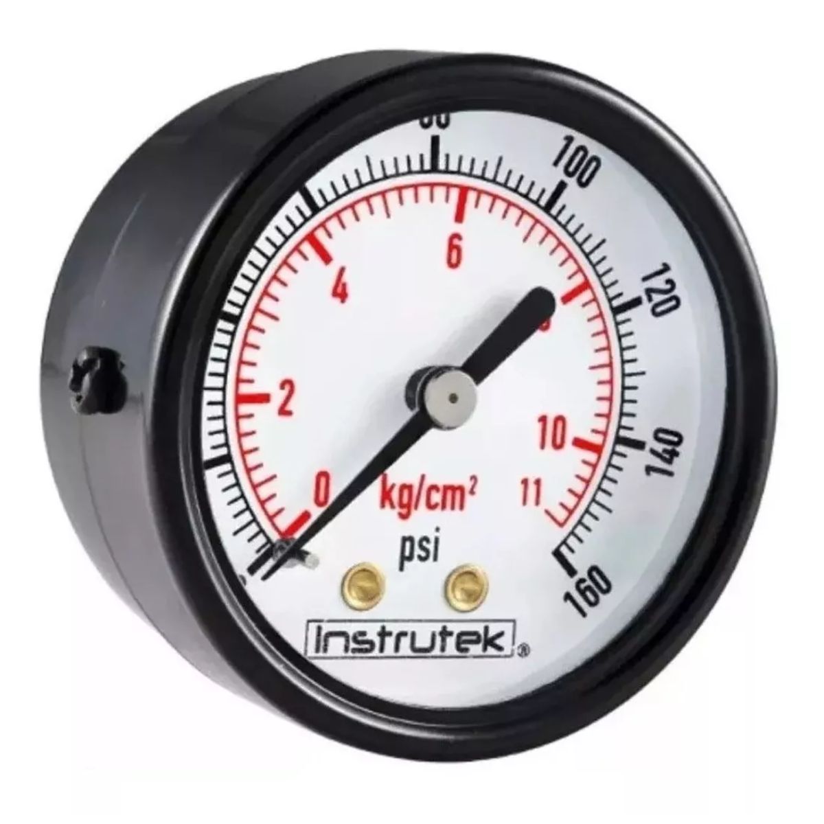 Manómetro Grande Ø50 Rosca Macho 1/4 '' Repuesto Compresor frente