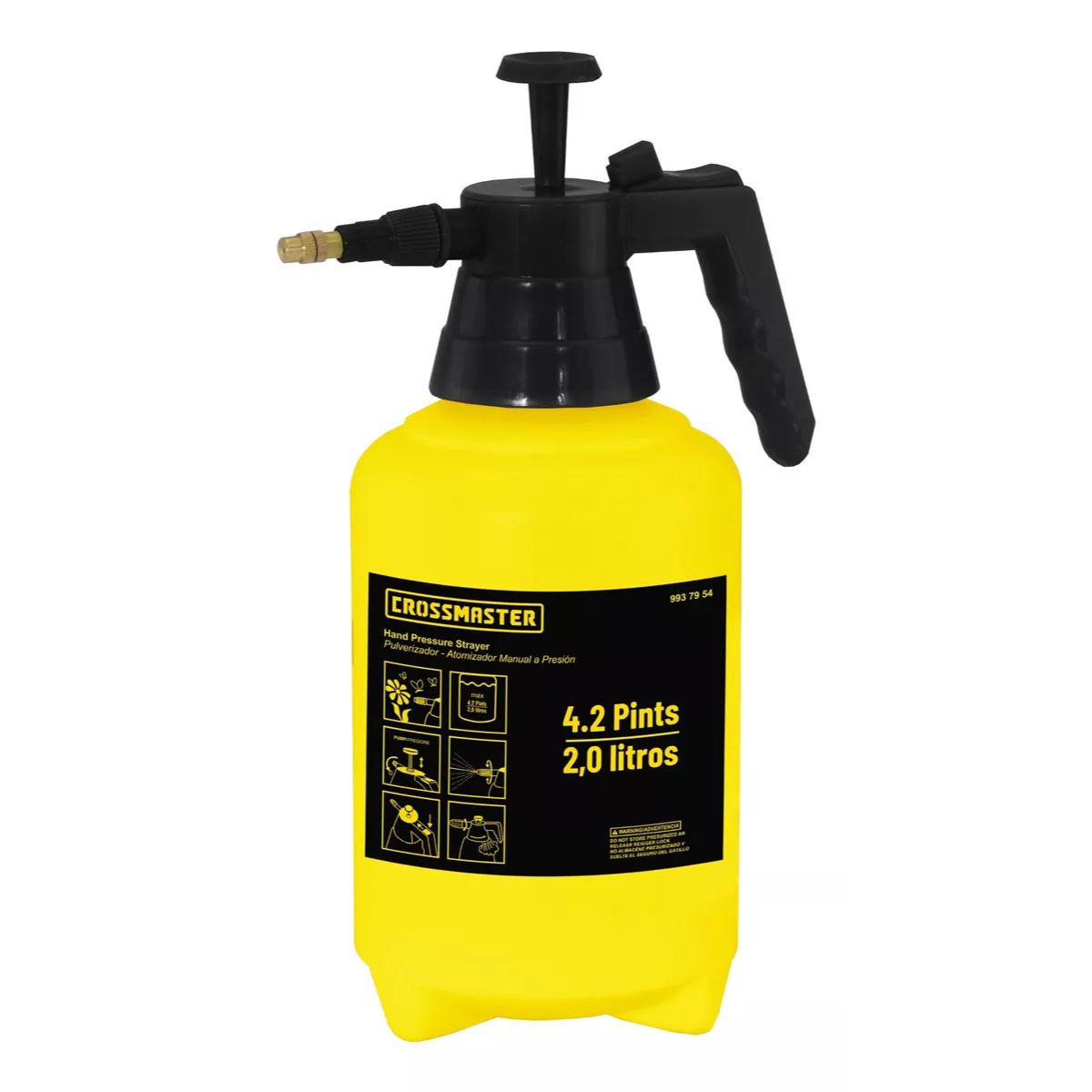 Pulverizador Atomizador Manual A Presión 2 Lt Crossmaster FRENTE