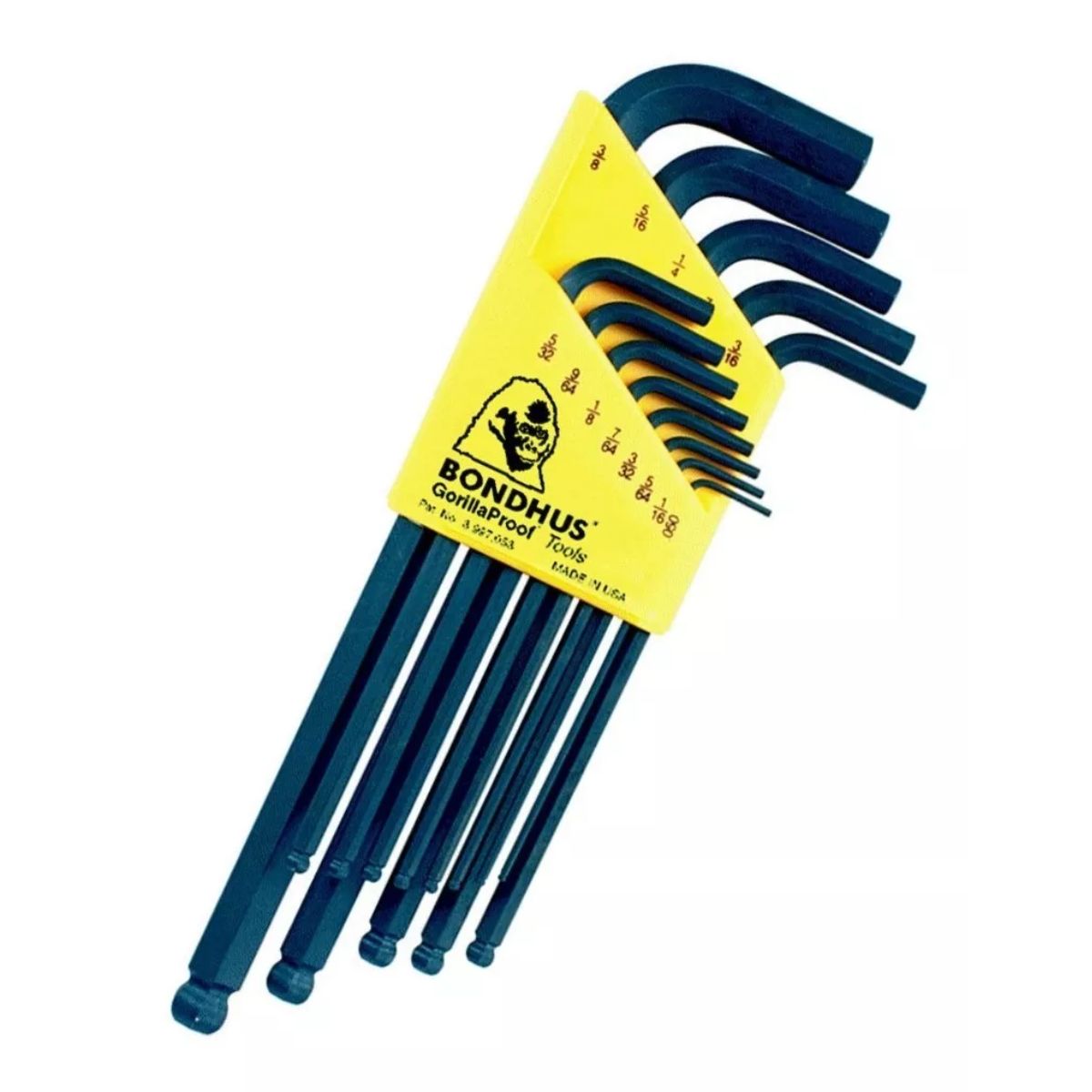 Juego de Llaves Allen 13 Piezas .050-3/8" Bondhus 10937