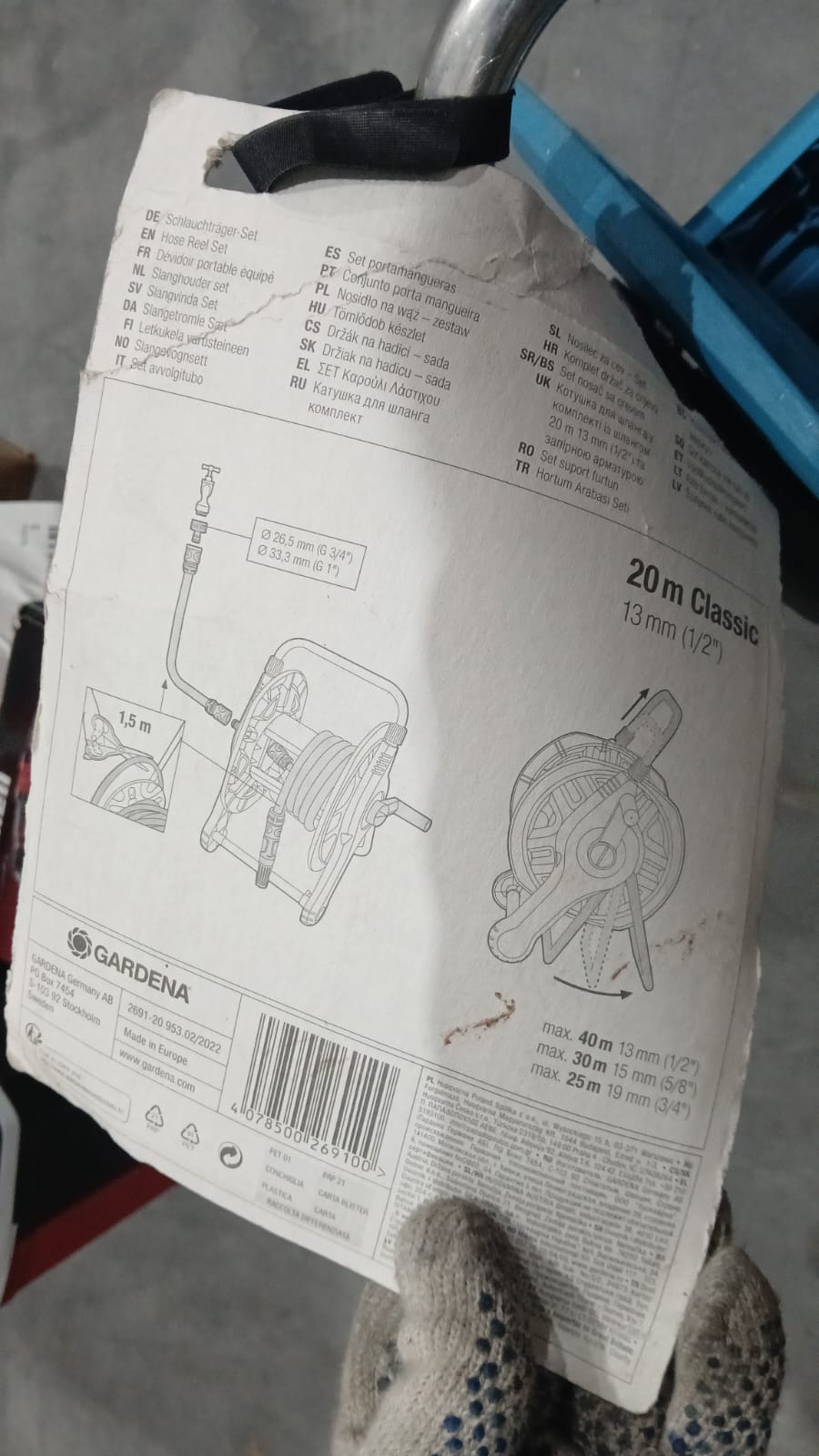 Soporte portamanguera Gardena - Reacondicionado
