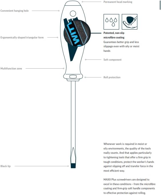 Juego de Destornilladores 6 Pzs SB/PH 1/PH 2 Whitte Maxxpro Plus 663864