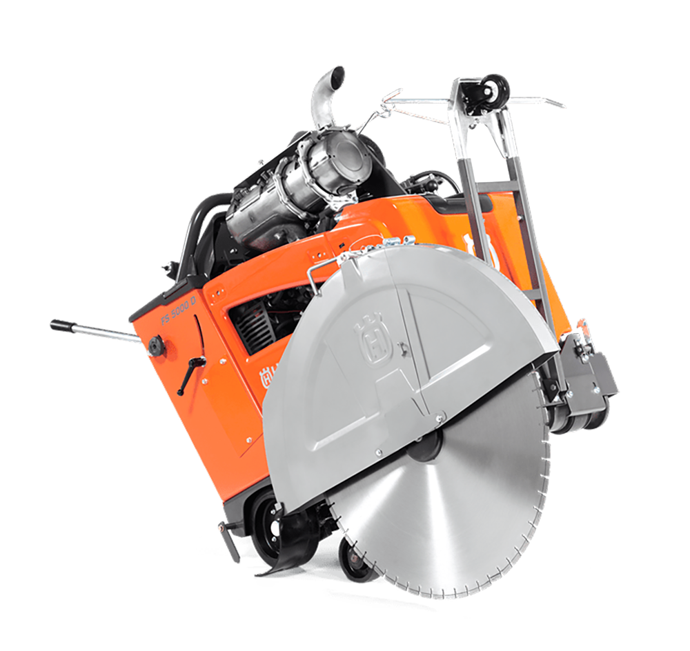 Cortadoras de concreto de piso 48HP 374 mm Mtr Dsl Husqvarna FS 5000 D