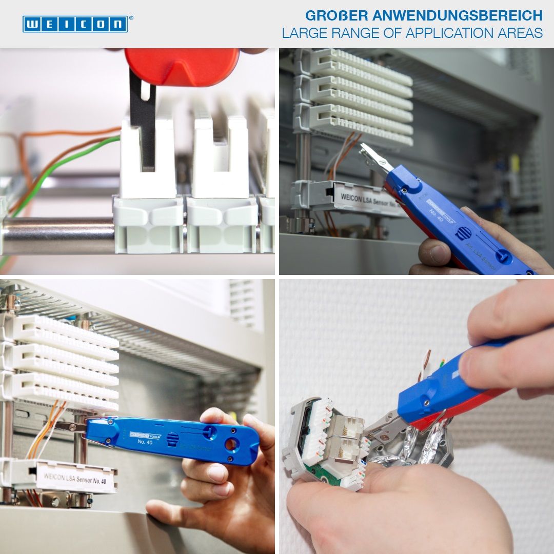 Pinza Especial Para Cableado De Redes Weicon No 40 Sensor