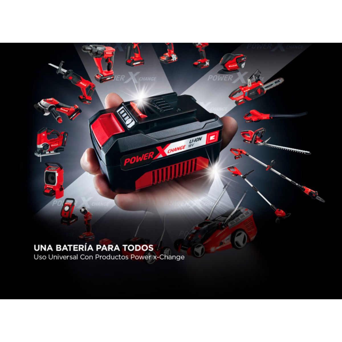 Cargador Rápido De Bateria Power-x-change 18v 3a Einhell frente linea