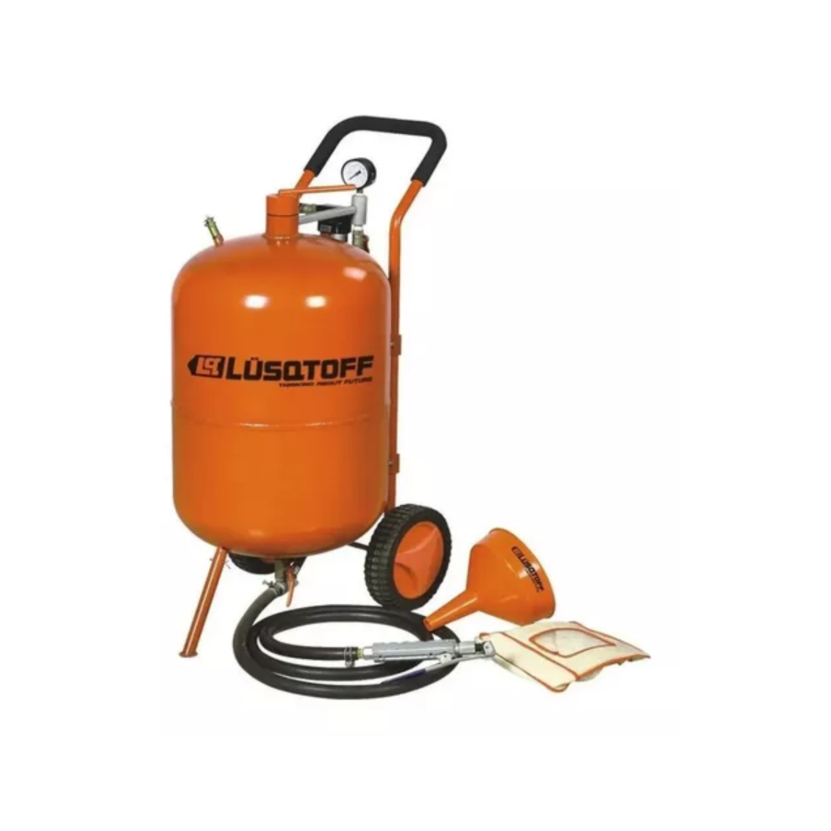 Arenadora Neumática Portatil Lusqtoff 76 L + Manguera + Acc. FRENTE