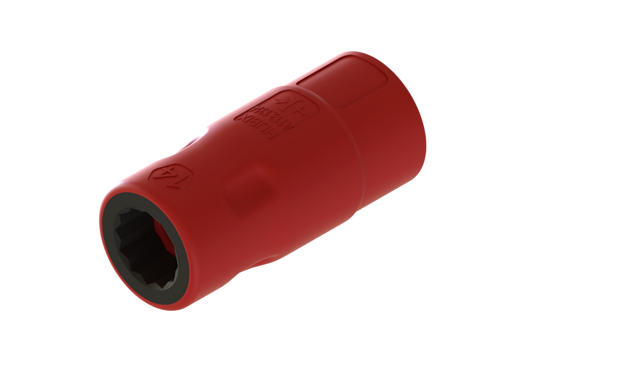 Bocallave Corta Aislada 1000V de 1/2" 14MM Hubix HN-14