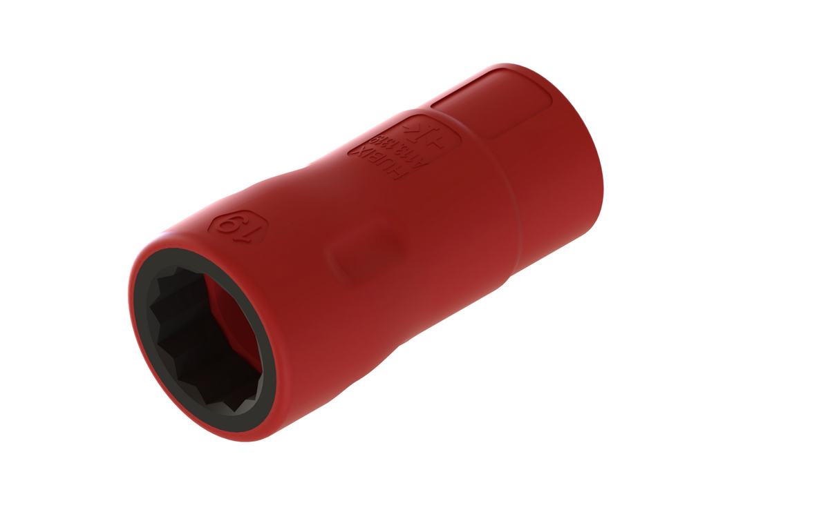 Bocallave Corta Aislada 1000V de 1/2" 19MM Hubix HN-19 A113.1319