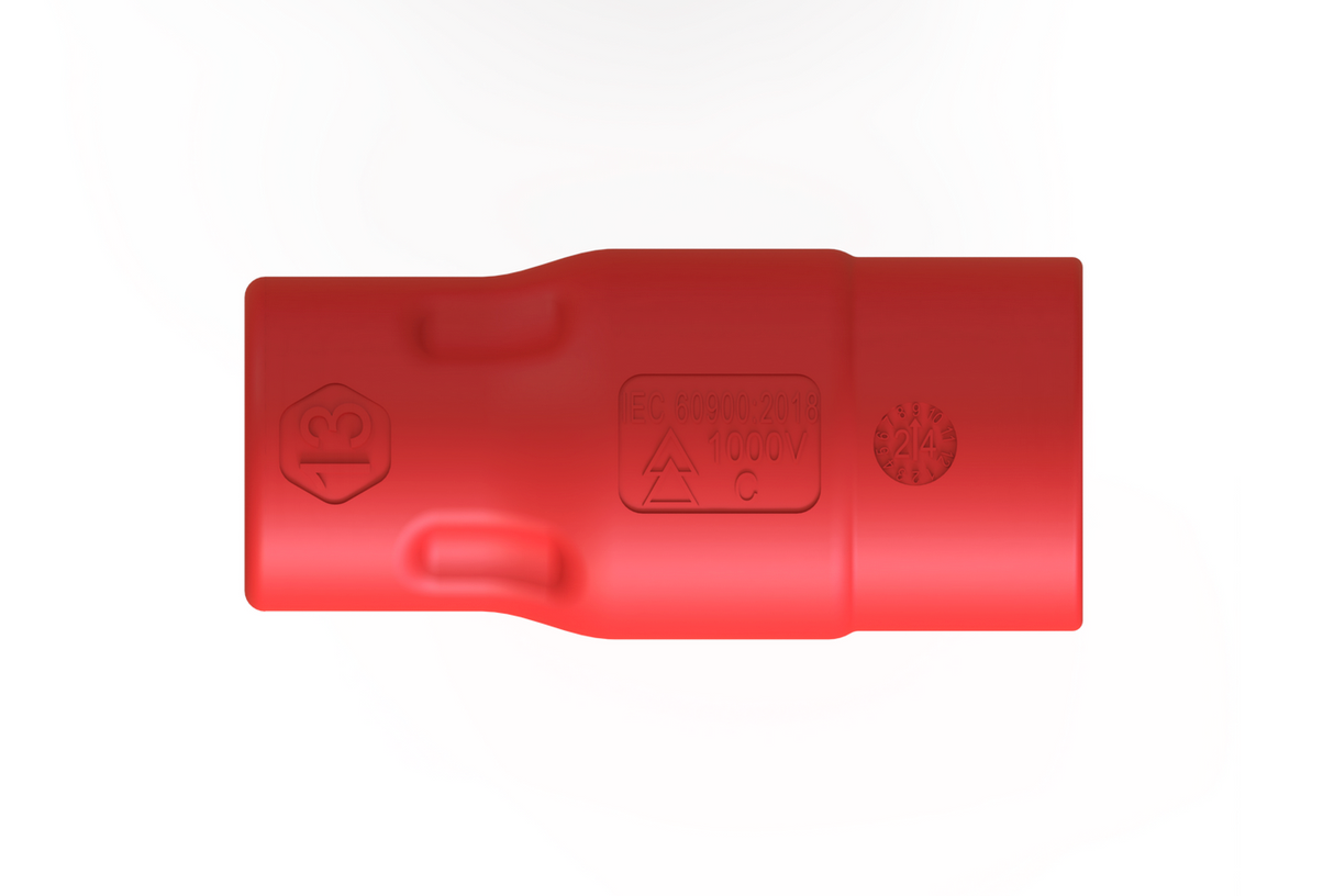 Bocallave Corta Aislada de 1/2 pulgada Hubix HN-13 13mm A113.1313 - largo