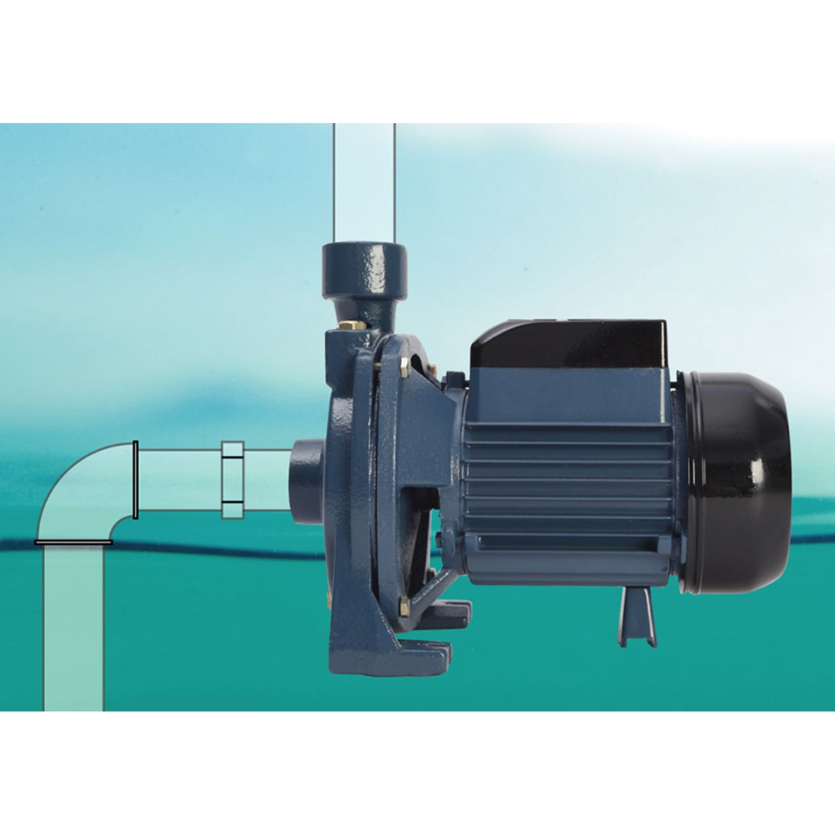 Bomba Centrífuga 1HP Wolfer Elevadora Agua Hogar 220V agua