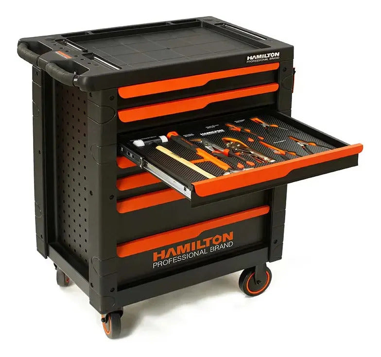 Carro Porta Herramientas Hamilton HCH001 Gabinete 7 cajones