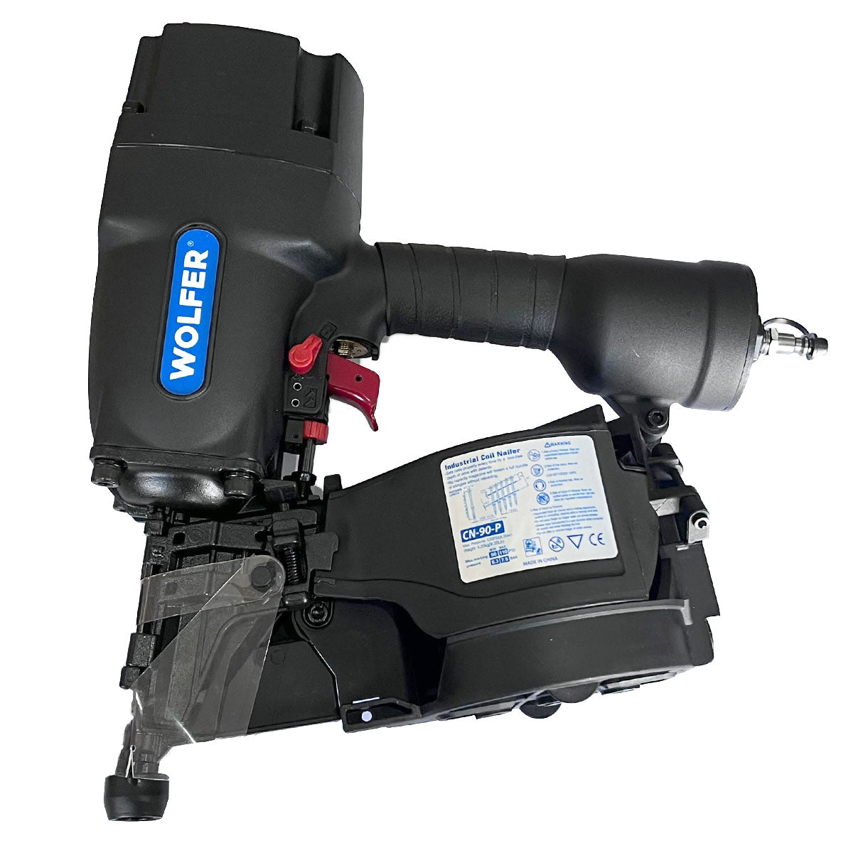Clavadora Neumatica Paletera Profesional Wolfer Cn90: Costado