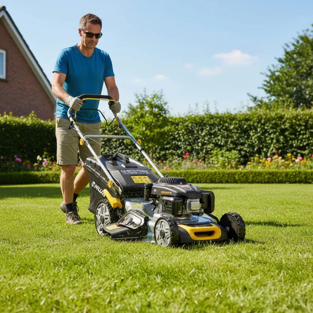 Cortacésped Niwa CENW-21A Autopropulsado 6 HP 166cc 21" uso