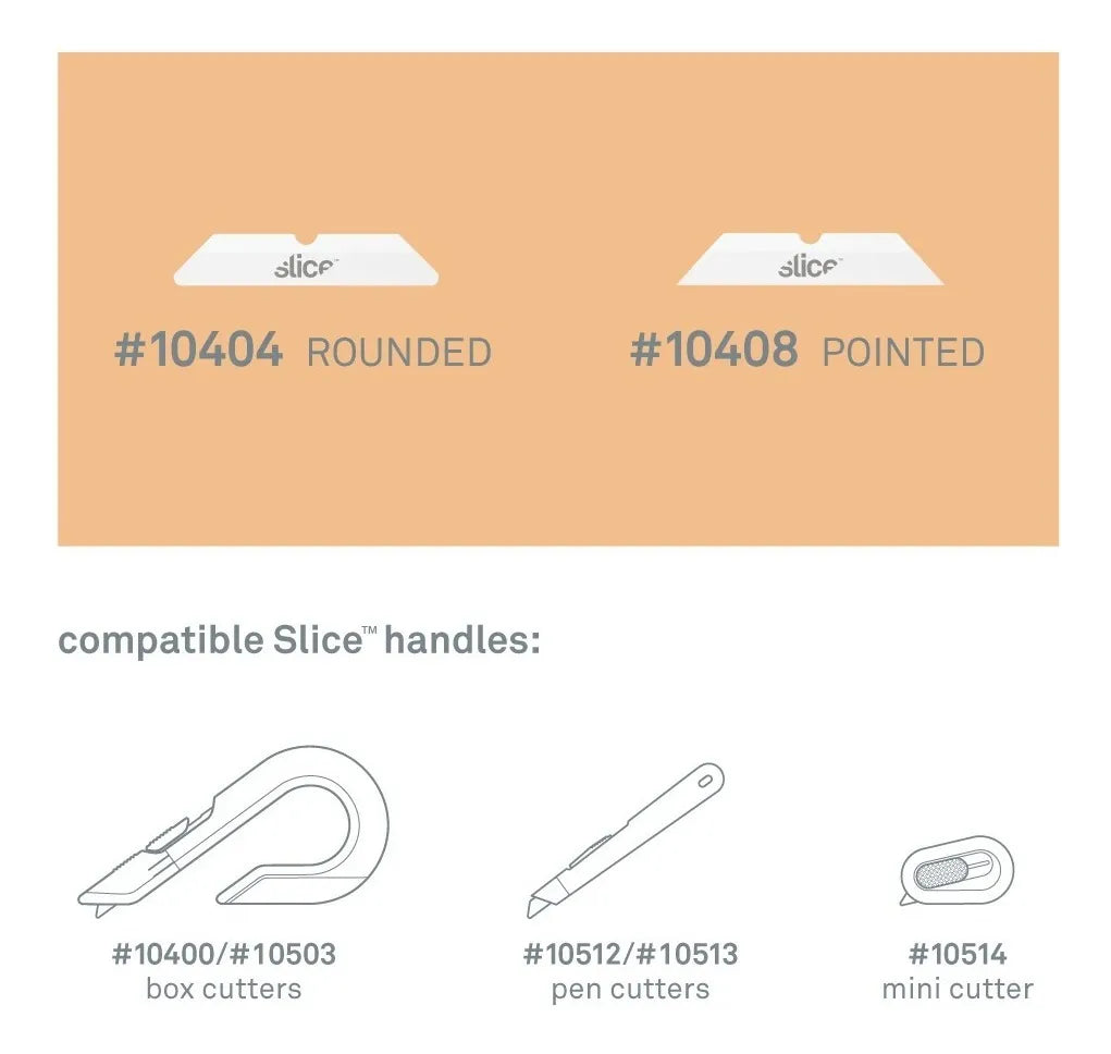 Cutter de Seguridad Auto-Retráctil con Hoja de Cerámica Slice 10503