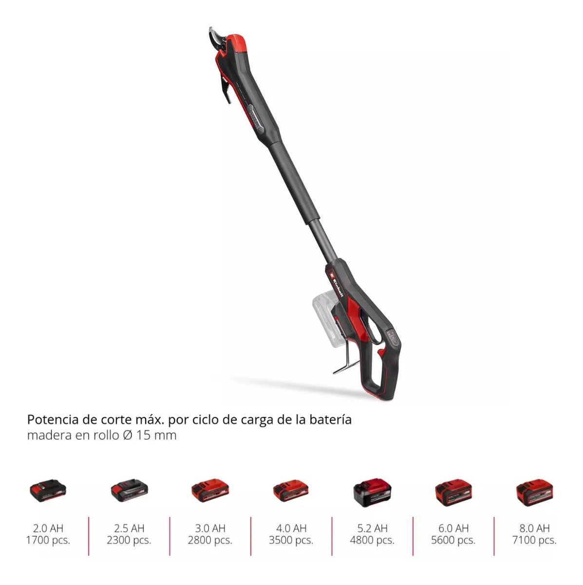 Tijera De Podar Inalámbrica Einhell Gp-ls 18/35 Li Bl-solo Negro