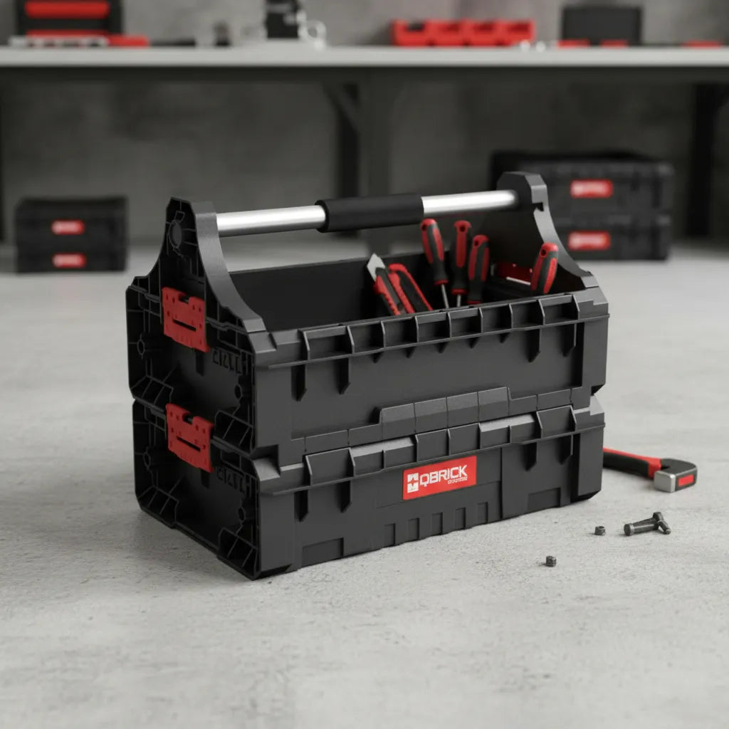 Caja De Herramientas Apilable Abierta Qbrick Pro Con Organizador