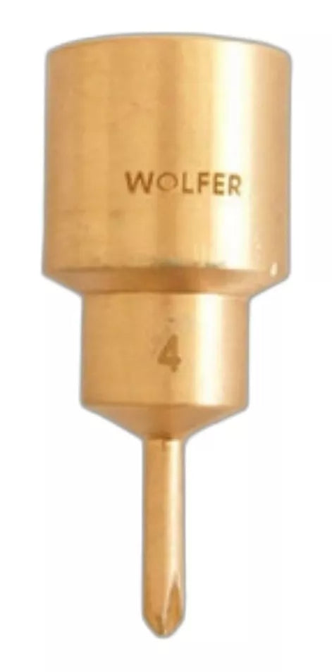 Destornillador Philips 4 mm antichispas Wolfer, ideal para entornos explosivos y corrosivos.