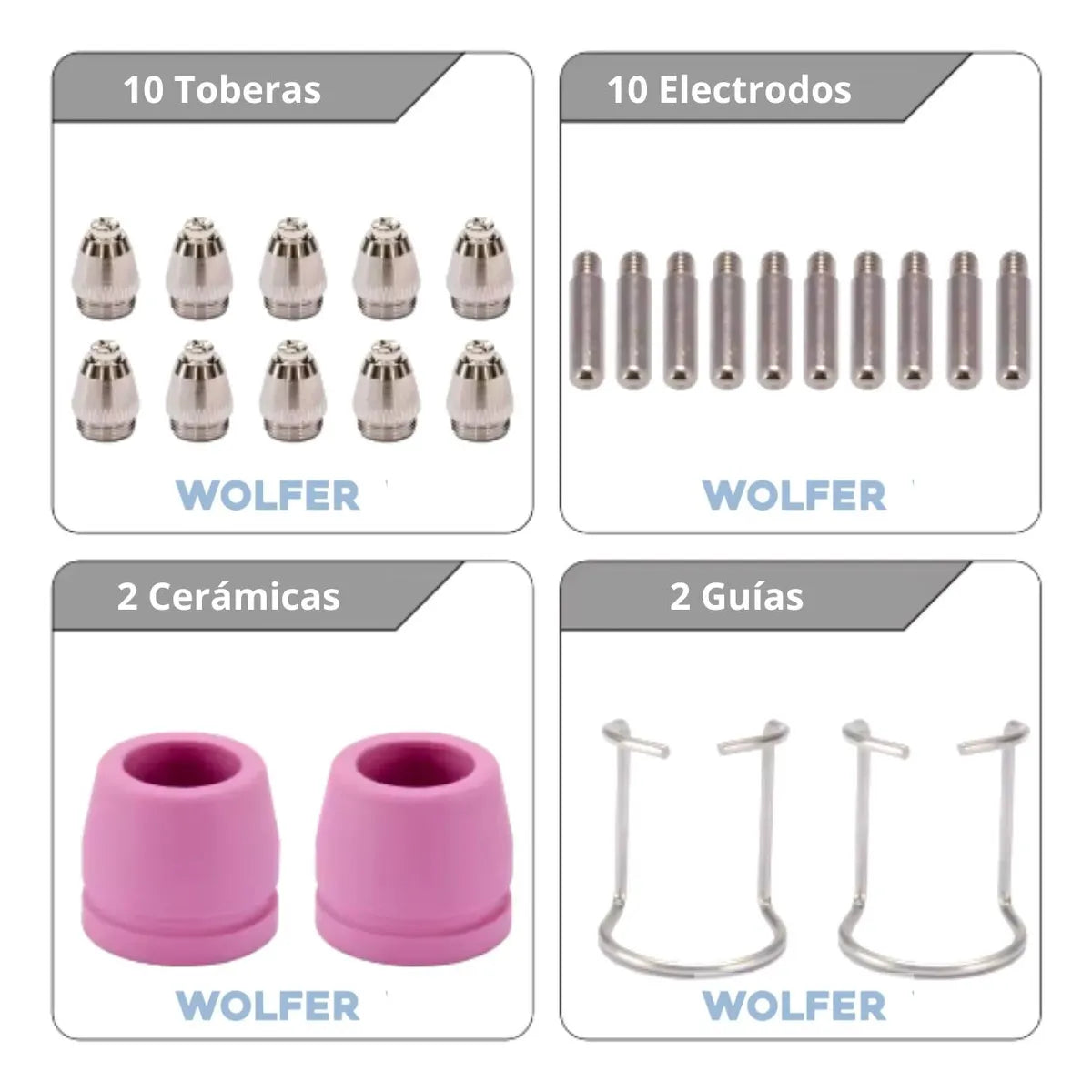 10 Consumibles Compatibles Con Logus Cpl-50 + Copa Wolfer
