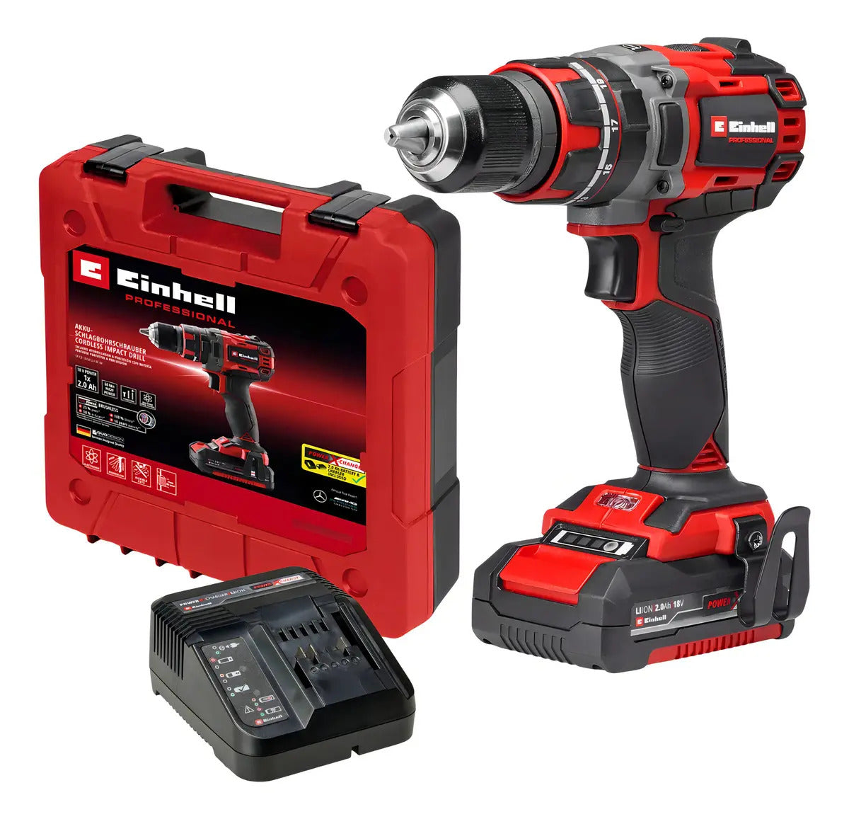 Taladro Percutor Inalámbrico Einhell Tp-cd 18/60 Li + 1 Bat Y 1 Cargador