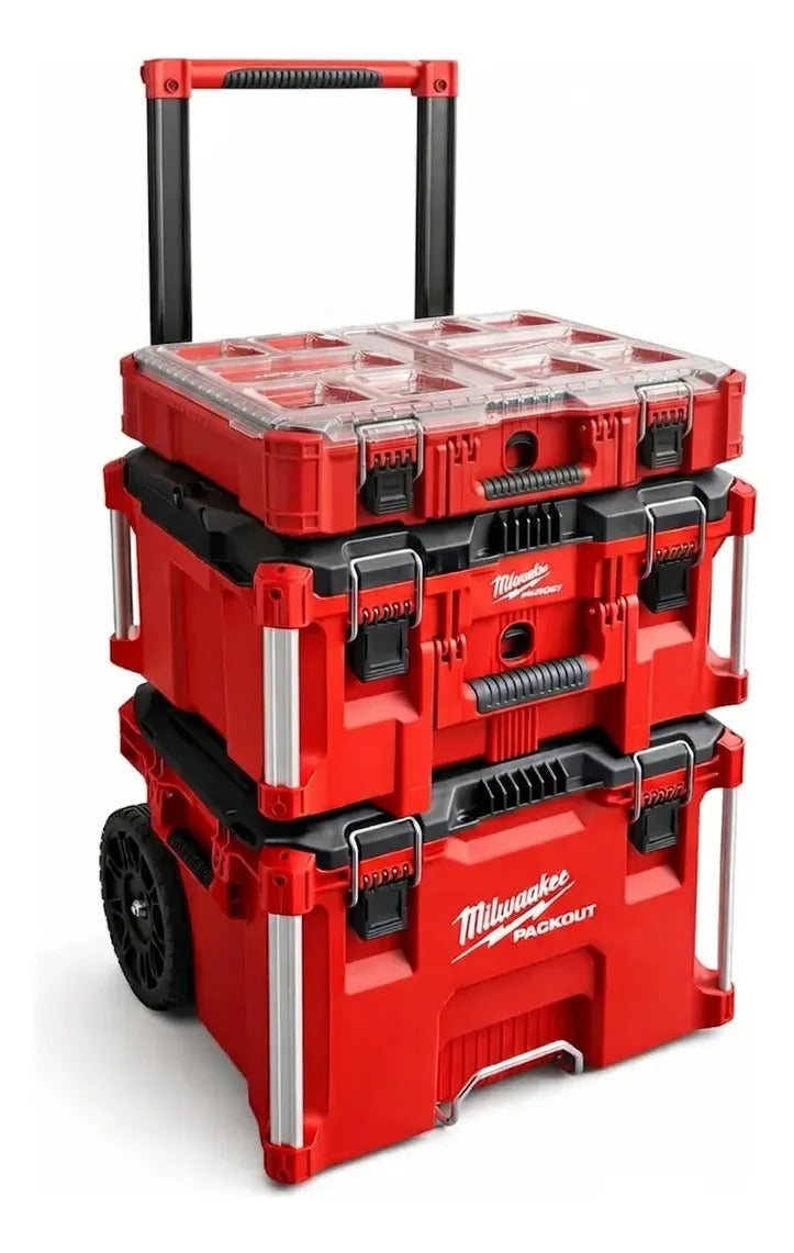 Caja De Herramientas Packout Milwaukee Organizador Ruedas