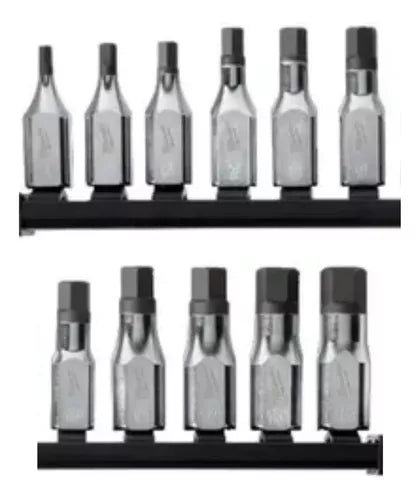 Juego Bocallaves 3/8 Punta Allen 11 Pz Milwaukee 48-22-9543