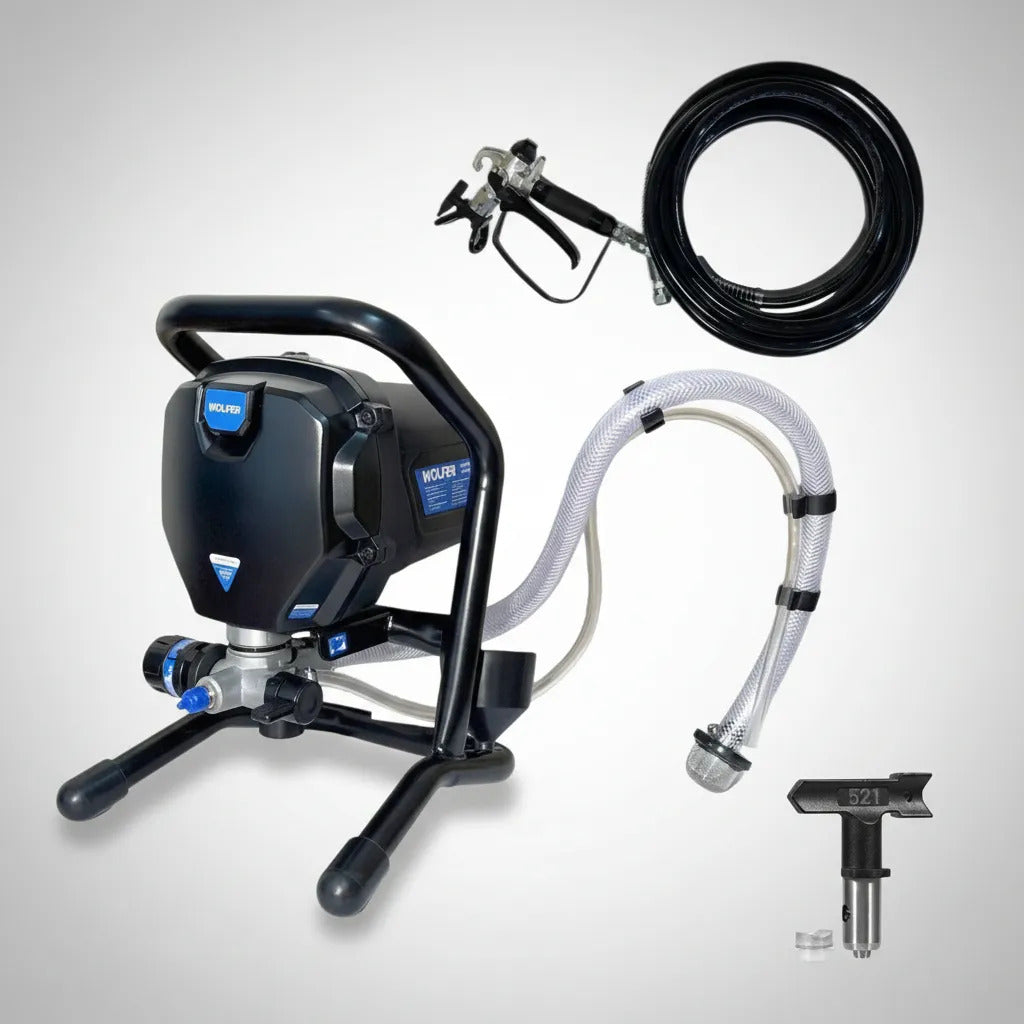 Airless Equipo Para Pintar 700w Wolfer 517 Y 515 Mm Boquilla