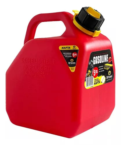 Bidon Driven Para Combustible Homologado - 5 Litros