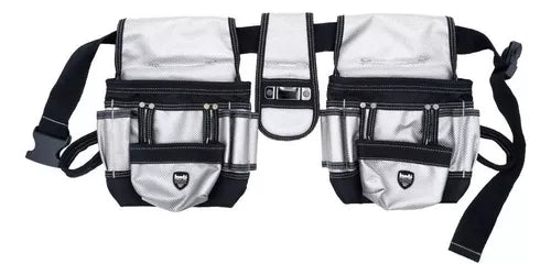 Cinturon Porta Herramientas Bolso Doble Nylon Color Gris Kwb 49907910