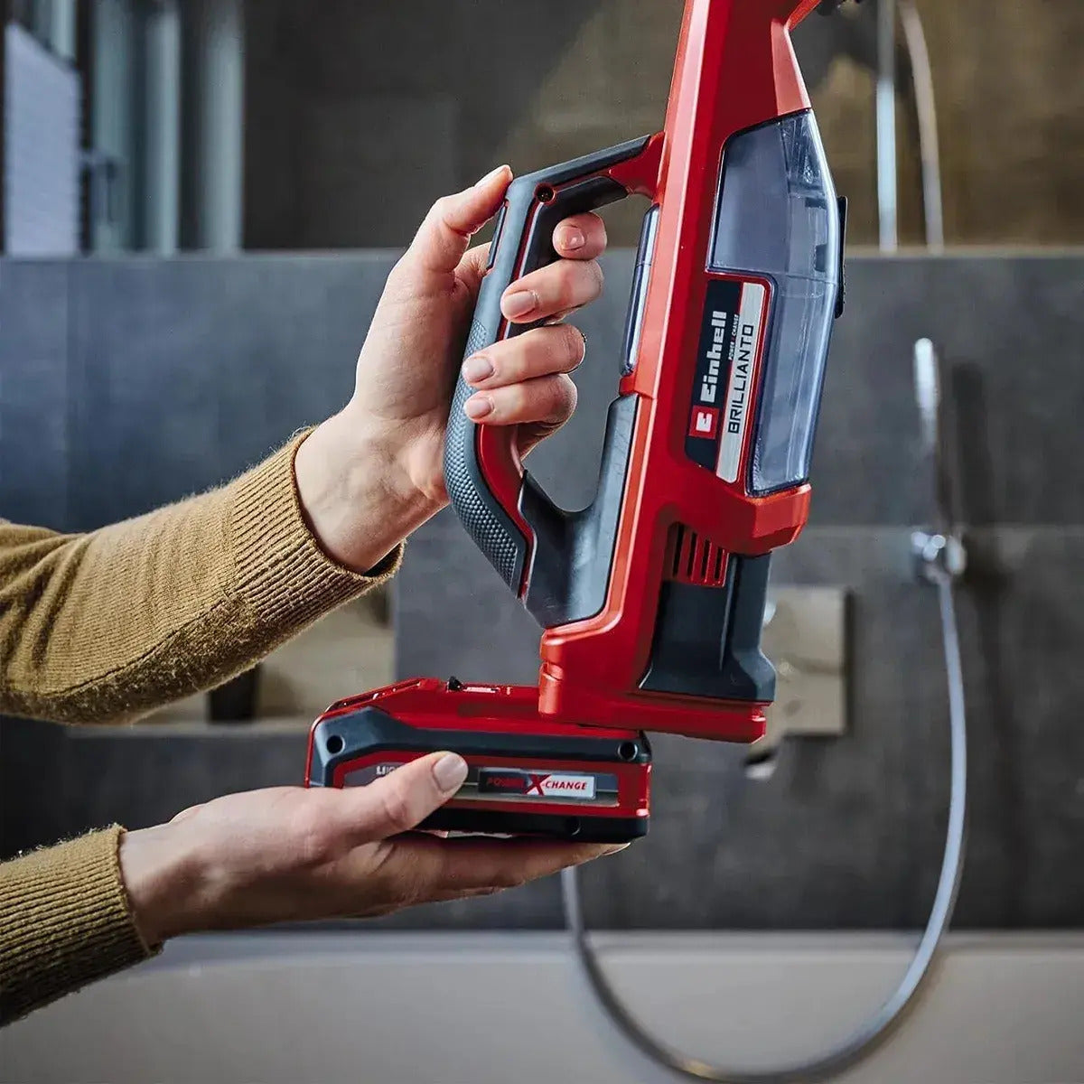 Limpiador Vidrios Inalambrico Einhell Brillanto Bater 2.5 Ah