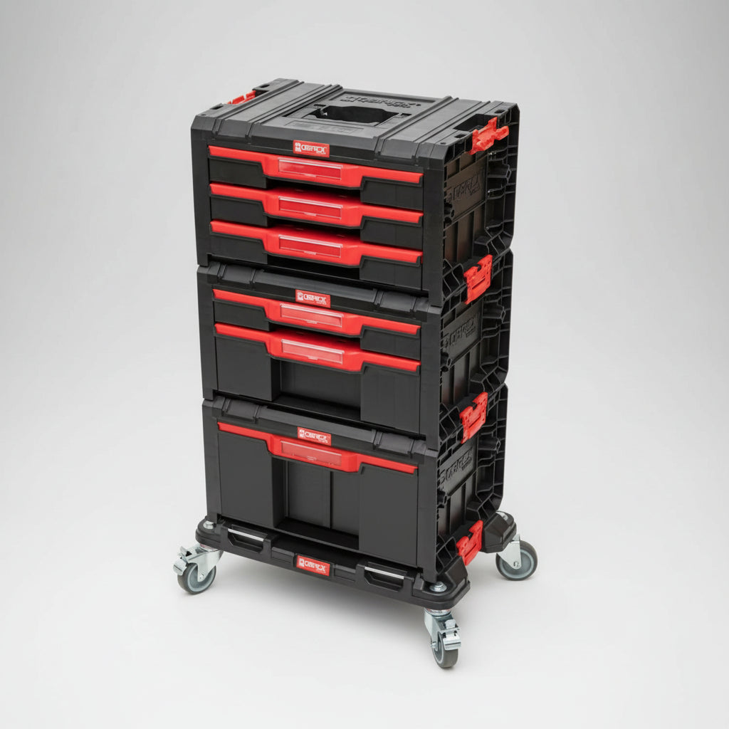 Combo Taller Móvil 6 Cajones Y Plataforma Qbrick Pro Caja