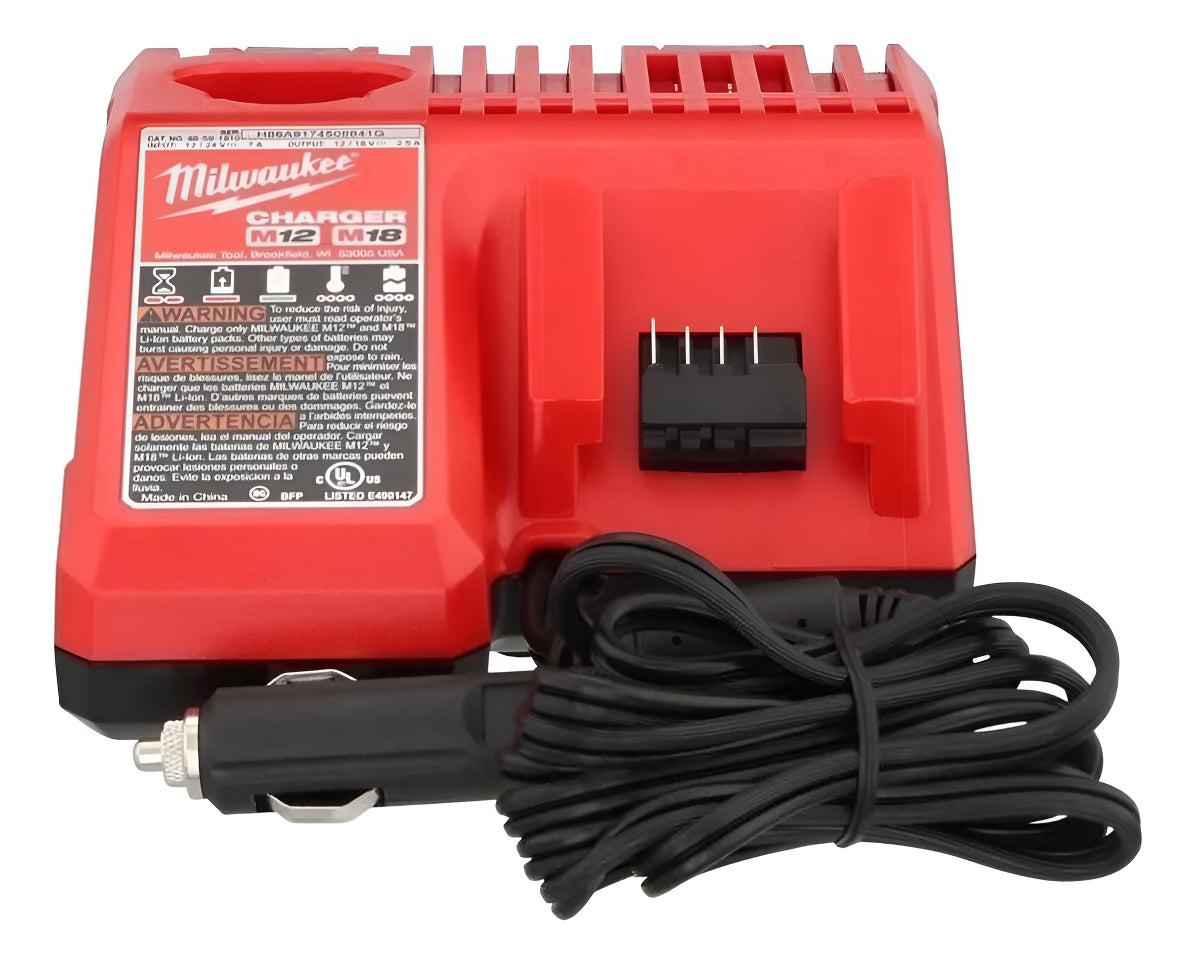 Cargador de Bateria Auto Dual M12-18 12V Milwaukee 4859-1810 1