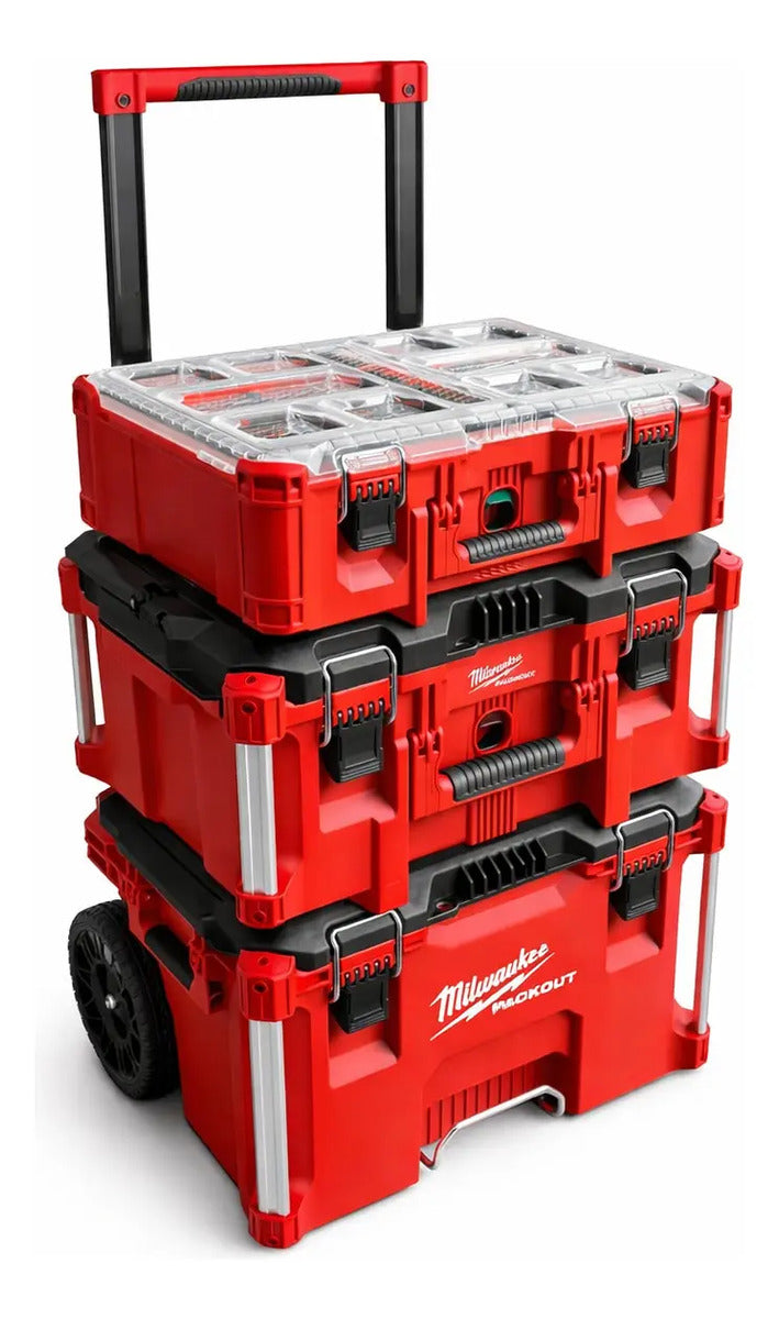 Carro De Herramientas Modular Cajas Rack Milwaukee 3 Packout