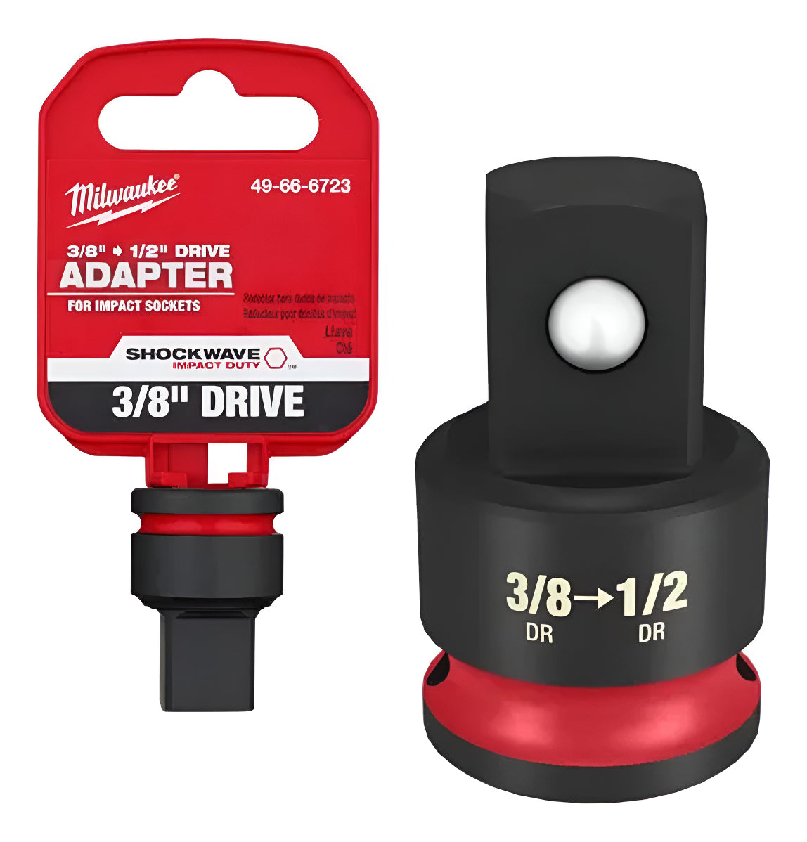 Tubo Aumentador De Impacto 3/8 H A 1/2 M Milwaukee 4966-6723 1