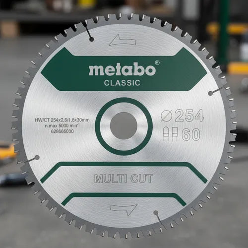 Hoja De Sierra Multi Cut Classic 254x30 Mm Dientes 60 Fz/tz