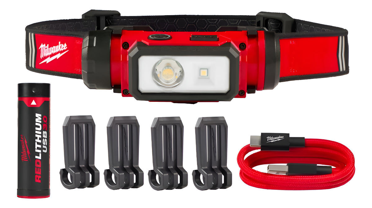 Vincha Linterna LED USB-C 600Lm Milwaukee 2163-21 1
