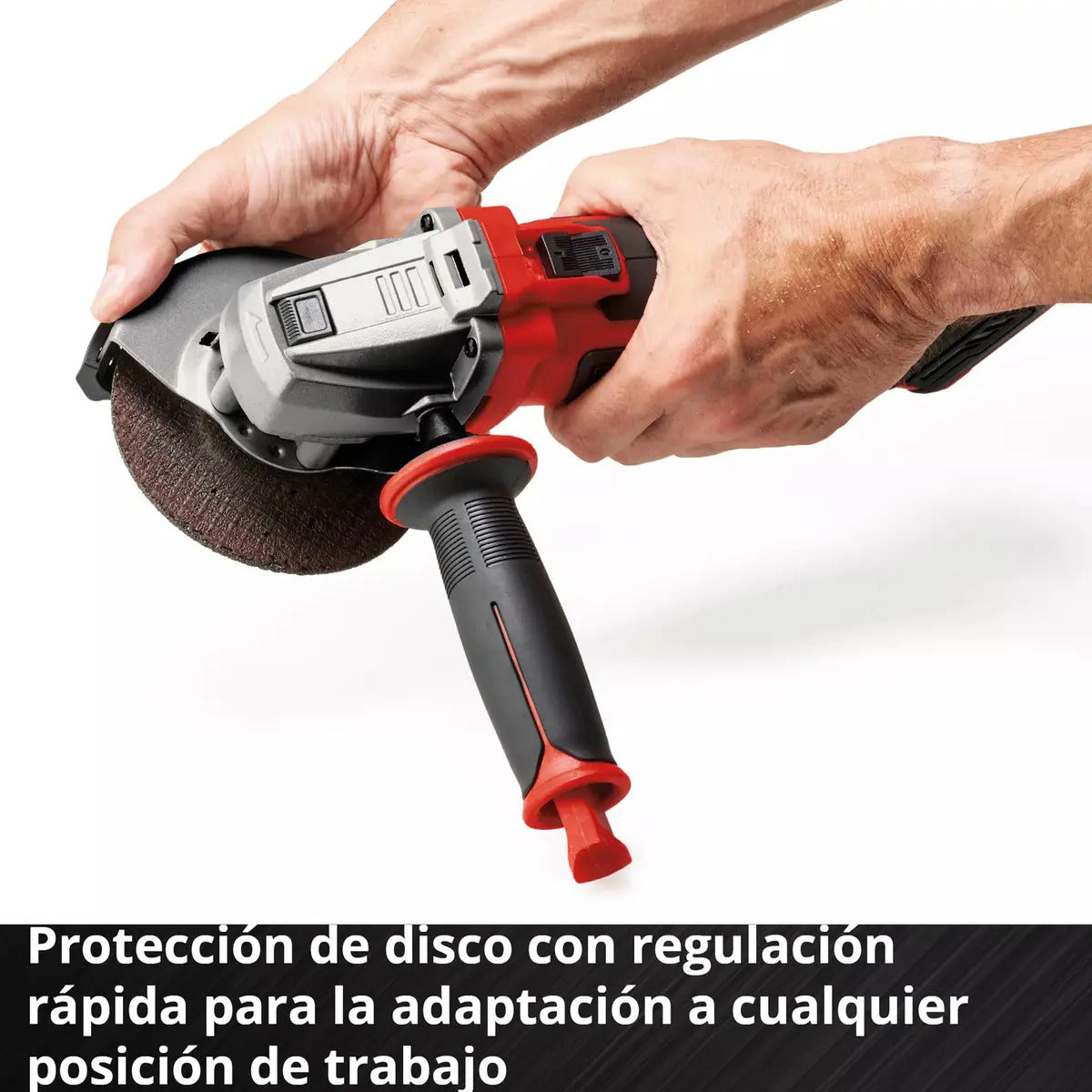 Amoladora Angular Inal. Einhell Te-ag 18/115-2 C/bat 4a Rojo