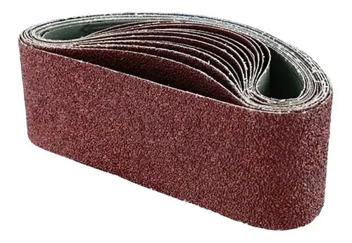 Set De 5 Lijas De Banda Grano 80 -lijadora 75mm X 533mm