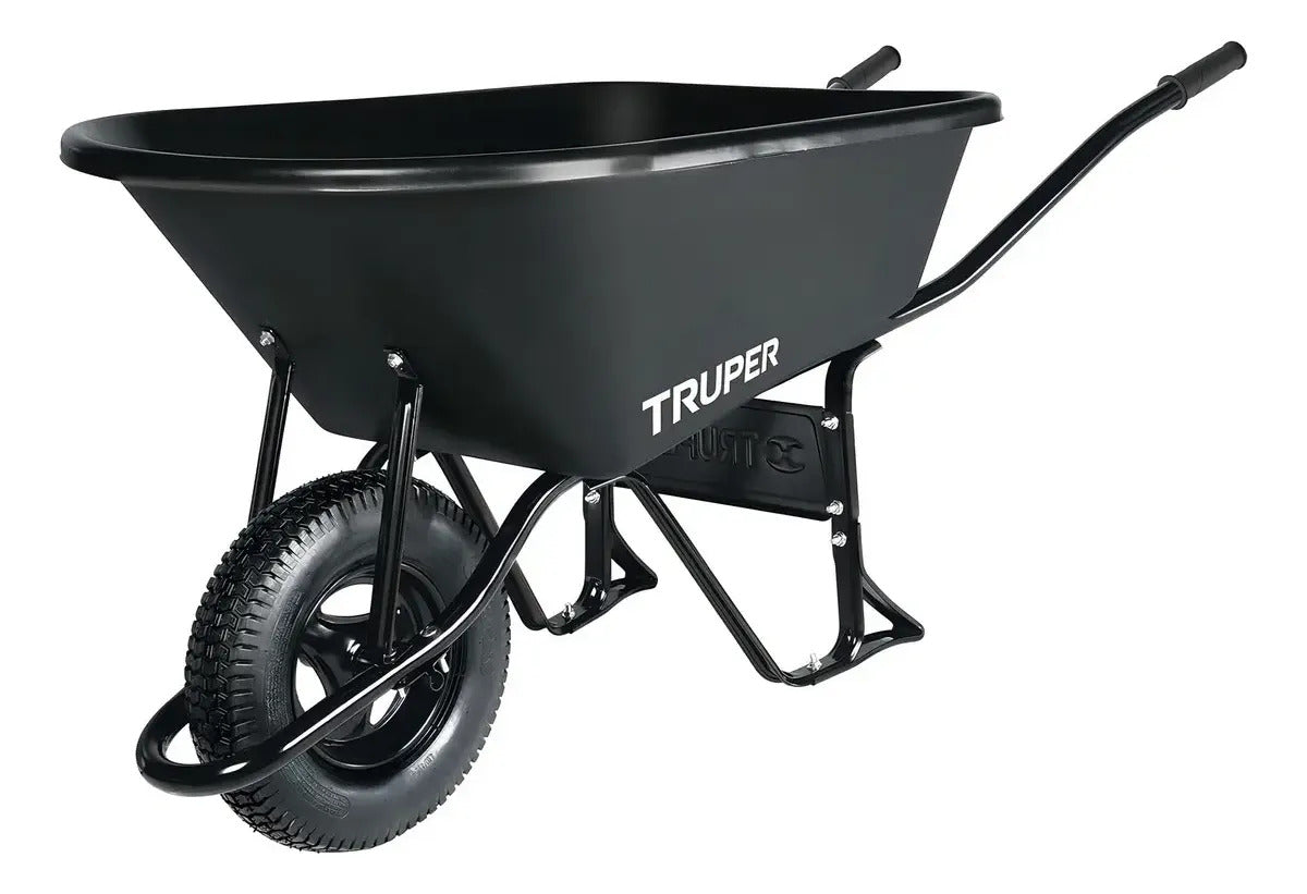 Carretilla Plástica Truper 120 Lts Hasta 530kg 11777 - Reacondicionado