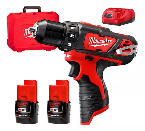 Taladro Atornillador 10mm 2 Baterías con Maletin Milwaukee 2407-259A
