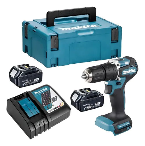Taladro Percutor Inalámbrico 13mm Makita Dhp487rfj