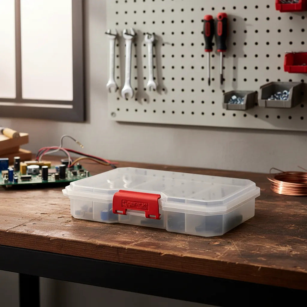 Gavetero Organizador Plastico Tornillos Divisiones Qbrick M