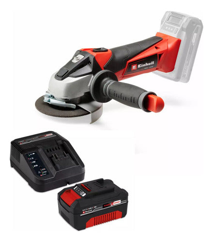 Amoladora Angular Inalambrica Einhell Bateria 4 Ah + Maletin