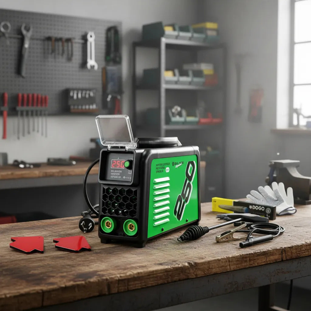 Soldadora Inverter 250 Amp Mma Electrodo Igbt + Escuadras