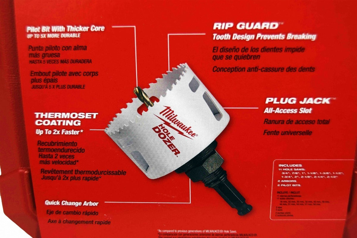 Juego de 15 Sierras Copa Bimetalicas Milwaukee 4922-4175 5