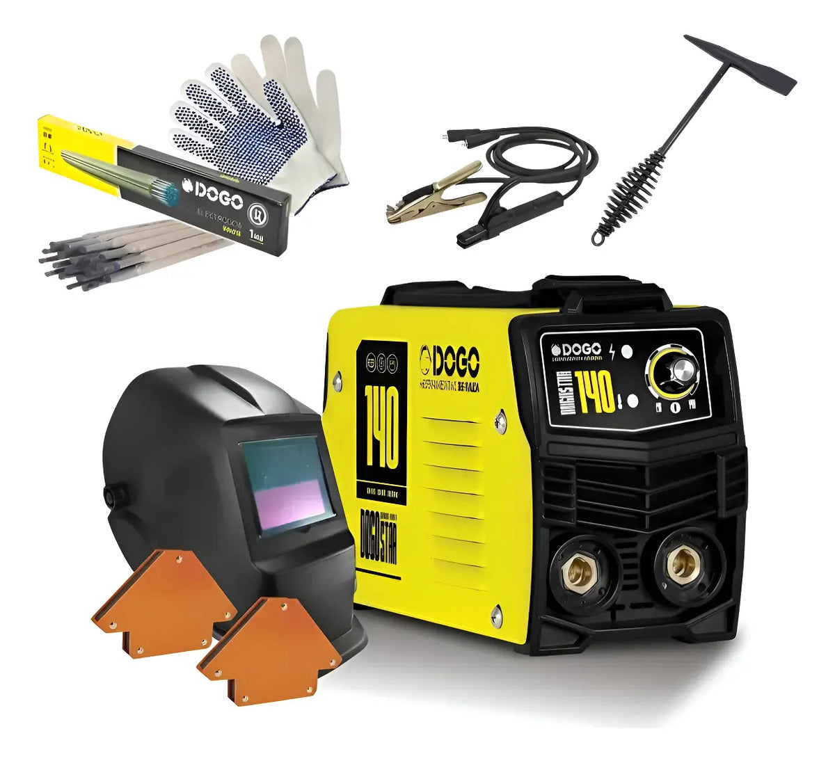 Soldadora Dogo Star 140 Inverter Mma Igbt + Combo Y Mascara