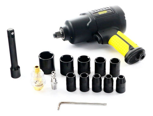 Llave De Impacto Barovo Bli1/2kit 610nm 7500rpm