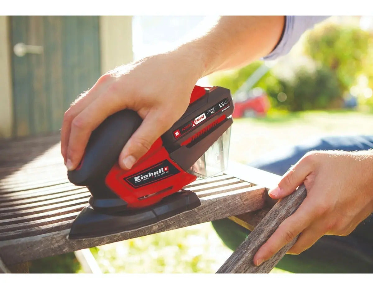 Lijadora Orbital A Batería Einhell Te-os 18 Li + Carg + Bat