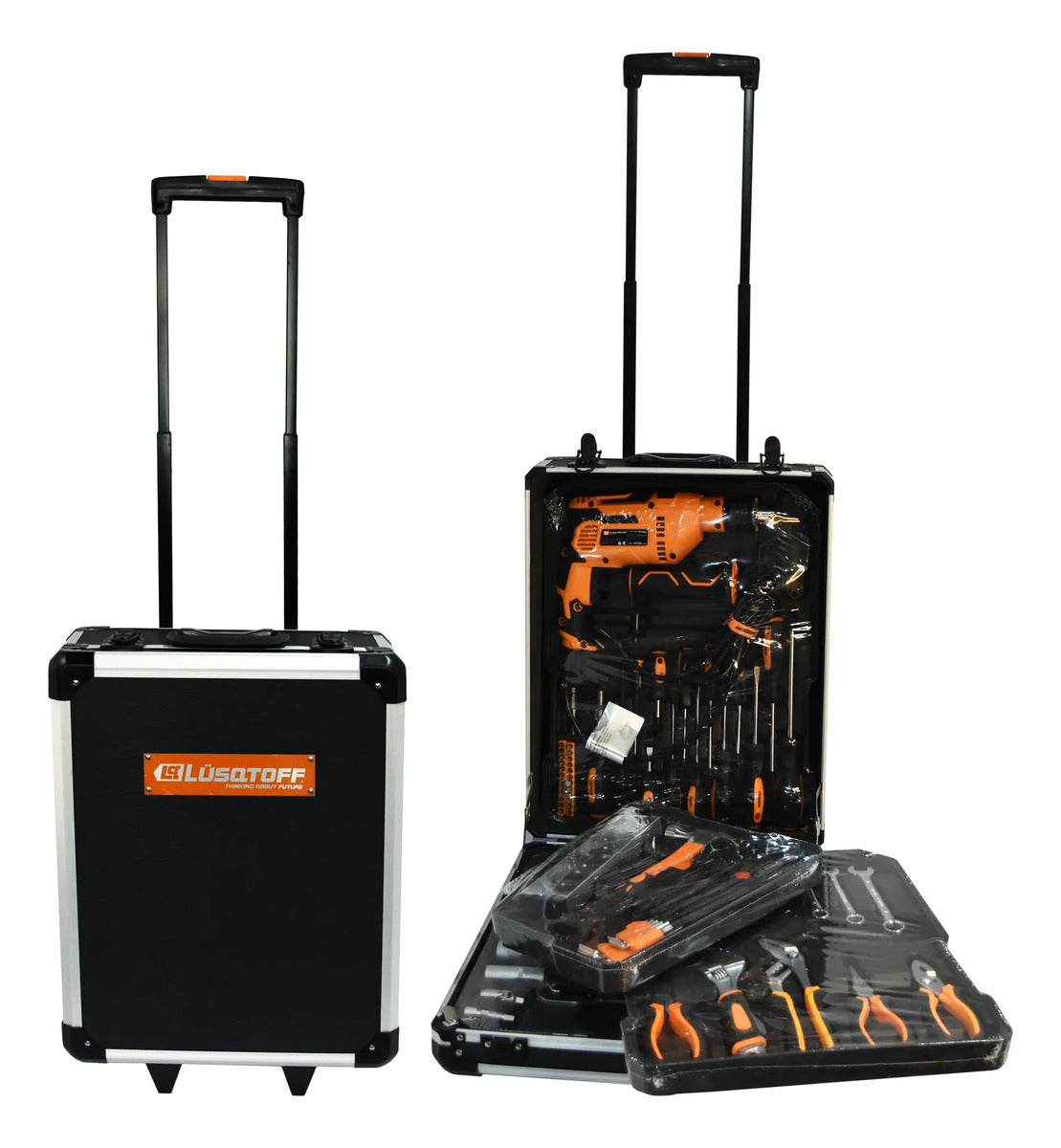 Kit De Herramientas Y Taladro Percutor 107 Piezas