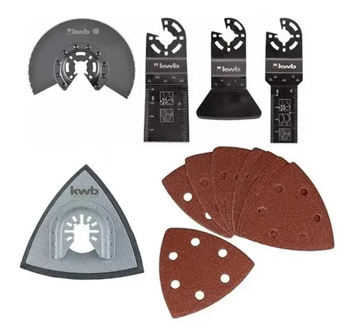 Set Mechas Accesorios 17 P/ Sierra Multicortadora Oscilante